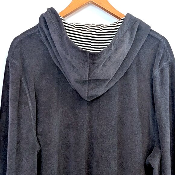 LAUREN Ralph Lauren | Black Terry Cloth Full Zip Hoodie Athleisure | Size 2X - Picture 7 of 12